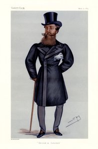 Generalmajor Henry Hope Crealock - portrett stående med stokk og topphatt