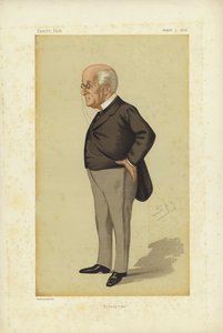 James Manby Gully, MD, Hydropathy, Vanity Fair Cartoon (farge litho) av Leslie Matthew Ward
