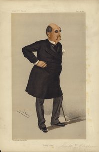 Sir William Tindal Robertson, Brighton, Vanity Fair tegneserie (farge litho)