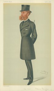 Lord Dorchester, The Turf, 24. mars 1877, tegneserie Vanity Fair av Leslie Matthew Ward