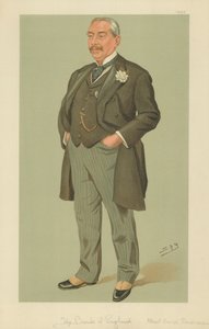Mr Albert George Sandeman, The Bank of England, 12. september 1895, Vanity Fair tegneserie av Leslie Matthew Ward