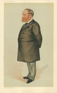 Mr Charles Henry Wilson, A squatter, 24. januar 1885, Vanity Fair tegneserie (farge litho) av Leslie Matthew Ward