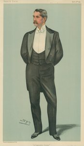 Mr Henry White, A Diplomatic Cousin, 2. mars 1899, tegneserie Vanity Fair av Leslie Matthew Ward