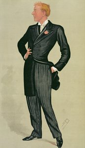 Mr Herbert Beerbohm Tree (1852-1917), en 'Spy' tegneserie fra Vanity Fair, 12. juli 1890 av Leslie Matthew Ward