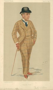 Mr Hwfa Williams, Sandown Park, 7. november 1891, tegneserie Vanity Fair av Leslie Matthew Ward