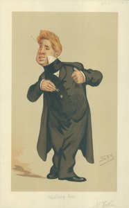 Mr John Laurence Toole, Spelling Bee, 29. juli 1876, tegneserie Vanity Fair av Leslie Matthew Ward