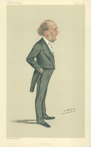 Mr John Walter, The Times, 10. september 1881, tegneserie Vanity Fair av Leslie Matthew Ward