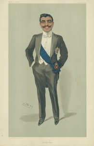Aga Khan, 10. november 1904, tegneserie Vanity Fair av Leslie Matthew Ward