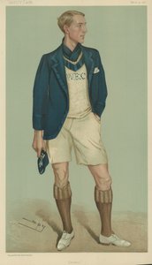 WE Crum, president for Oxford University Boat Club av Leslie Matthew Ward