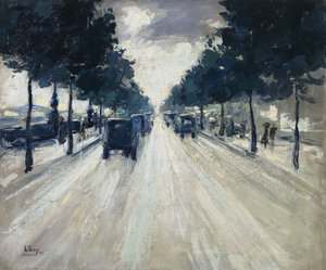 The Embankment, London, 1926 av Lesser Ury