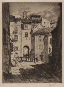 Gate som fører til Plaza de Zocodover, Toledo
