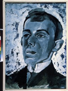 ""Portrait du poete Ossip Mandelstam (1891-1938)"" Peinture de Lev Alexandrovich Bruni (1894-1948) Collection privee av Lev Aleksandrovitc Bruni