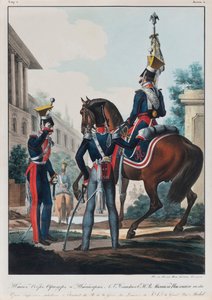 Sjefsoffiserer for Uhlans-regimentet, storhertug Michael Pavlovich av Russland, 1830-årene