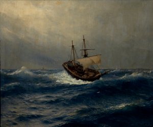 Storm på havet, 1887