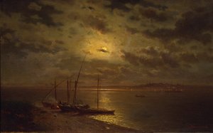 Månelys natt, 1870-tallet av Lev Lyvovich Kamenev