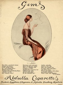 Abdulla-sigaretter, 1920-tallet av Lewis Baumer