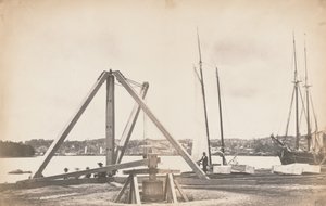 Bygging av Washington-akvedukten av Lewis Emory Walker