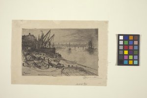 Themsen, ved London (etsing)