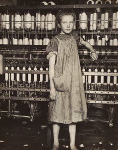 Addie Card, 12 år gammel. Spinner i bomullsfabrikk, North Pownal, Vermont
