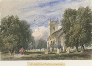 Bradley-in-the-Moors Church: akvarellmaling, og [c 1830-1840]