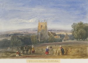 Cheddleton Church: akvarellmaling, og [c 1830-1840]
