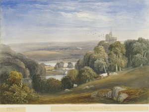 Greenway Bank - Lake: akvarellmaling, og [c 1830-1840] av Lewis John Wood