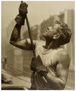 Byggearbeider Empire State Building, ca. 1930 av Lewis Wickes Hine