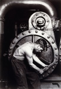 Powerhouse Mekaniker, ca. 1924; av Lewis Wickes Hine