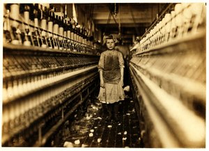 Spinner, Globe Cotton Mill, Augusta, Georgia, 1909 av Lewis Wickes Hine