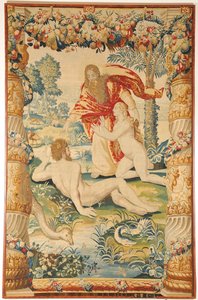 Adam og Eva-teppet, ca. 1650-1660 av Leyniers Workshop