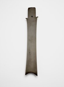 Gaffelblad (zhang 璋), ca. 2000–1700 f.Kr. (jade, nefritt)