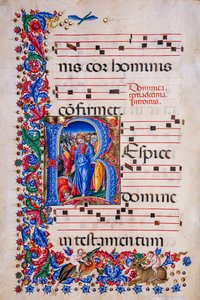 Piccolomini bibliotek: korbok, torsk. 24.9, ff. 67v med "Healing of the Leper", av Liberale da Verona (ca. 1445 - 1527/9).