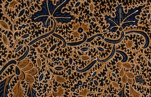 Batikk med tradisjonell blomsterdesign, Surakarta, Java, Indonesia, detaljer av Unbekannt Unbekannt