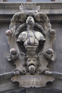 Byste av Cosimo II de' Medici, fasaden til Loggia del Grano, Firenze (UNESCOs verdensarvliste av Unbekannt Unbekannt