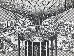 Cineorama av Raoul Grimoin-Sanson (1860-1941), sirkulært projeksjonssystem stamfar til Cinerama av Unbekannt Unbekannt