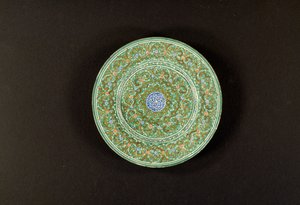 Dekorert tallerken, Iran av Unbekannt Unbekannt