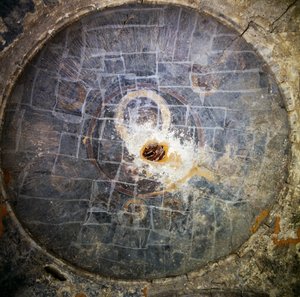 Fresco i kirken i Episkopi, Kreta, Hellas (bilde) av Unbekannt Unbekannt