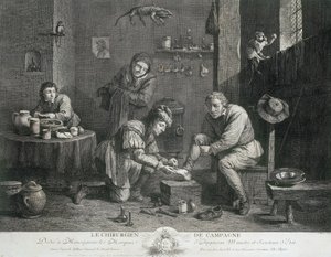 Allmennpraksis The Country Surgeon', c 1747 av Unbekannt Unbekannt