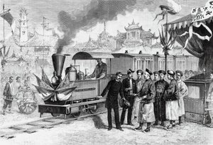 Innvielse av den første franske jernbanen i Kina som forbinder Tianjin med Tangshan, 20. november av Unbekannt Unbekannt