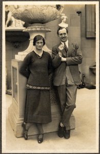 Lady Rachel Cavendish og Viscount Stuart av Findhorn (s/hv-bilde) av Unbekannt Unbekannt
