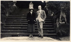 Lady Rachel Cavendish og Viscount Stuart av Findhorn (s/hv-bilde) av Unbekannt Unbekannt