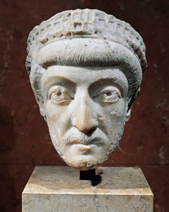 Marmorhode til den romerske keiseren i øst Theodosius II av Unbekannt Unbekannt