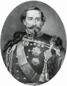 Portrett av Alfonso Ferrero della Marmora (1804-1878), italiensk general og politiker, gravering av Unbekannt Unbekannt
