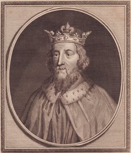 Portrett av Alfred Great (849-889), konge av Wessex, Storbritannia, kobberstikk av John Goldar (1729-1795) av Unbekannt Unbekannt