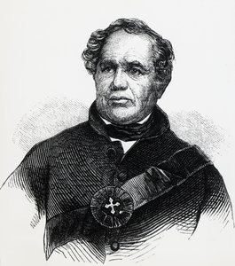 Portrett av Eleazar Williams (1788-1858), anglikansk pastor, hevdet uredelig å være den tapte Dauphin av Frankrike, gravering av Unbekannt Unbekannt