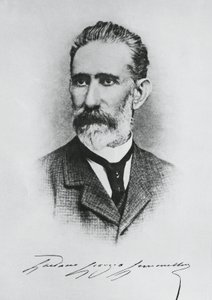 Portrett av Gaetano Giorgio Gemmellaro (1832-1904), italiensk geolog, paleontolog og politiker, gravering av Unbekannt Unbekannt