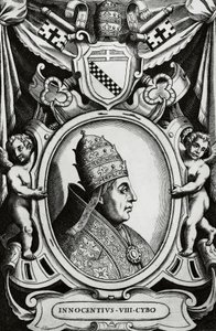 Portrett av pave Innocent VIII (Giovanni Battista Cybo av Unbekannt Unbekannt