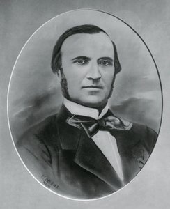 Portrett av Severino Grattoni (1815-1876), italiensk arkitekt og ingeniør, gravering av Unbekannt Unbekannt
