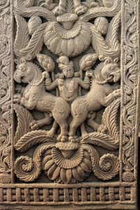 Relieff på den vestlige inngangen, Great stupa, Sanchi (UNESCOs verdensarvliste av Unbekannt Unbekannt