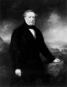 Robert Stephenson, engelsk mekanisk og konstruksjonsingeniør, ca 1850-1859 av Unbekannt Unbekannt